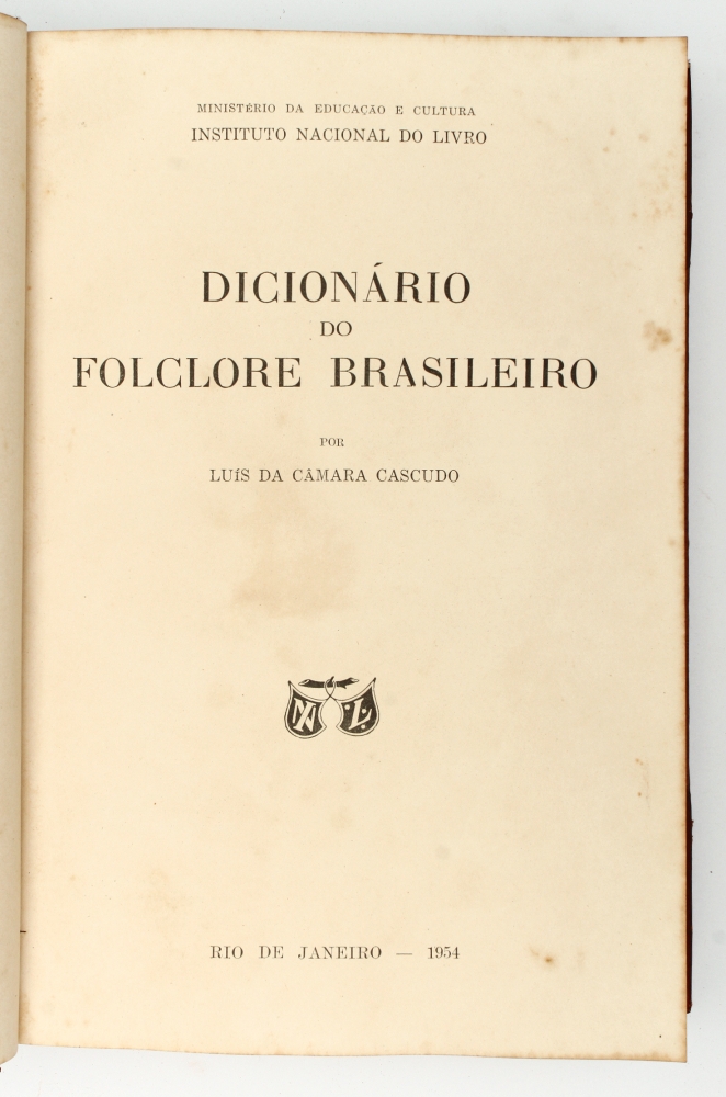 Livro Dicionário do Folclore Brasileiro de Luis da Câ