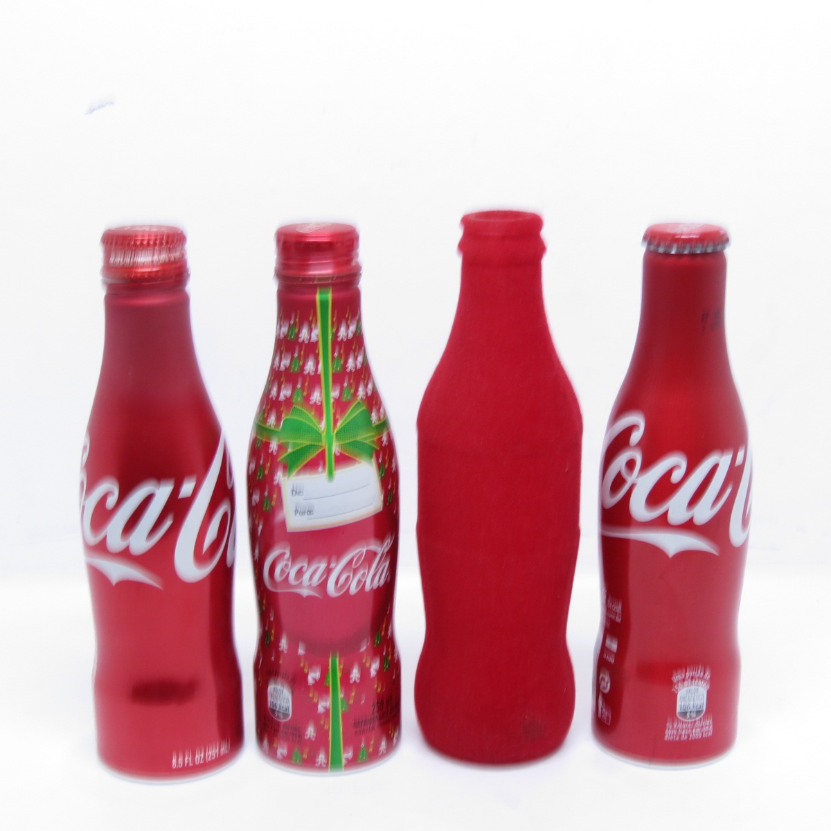 COCA COLA 04 Garrafas colecionáveis sendo 03 de alumín