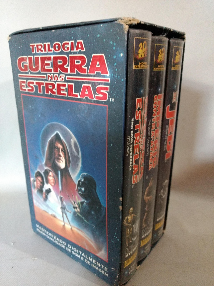 TRILOGIA STAR WARS EM VHS GUERRA NAS ESTRELAS 34