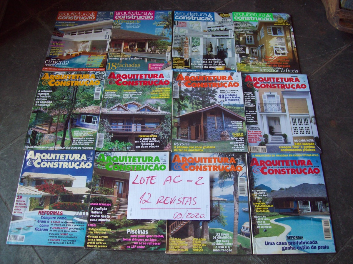 Lote Revistas Arquitetura Constru O Timo E