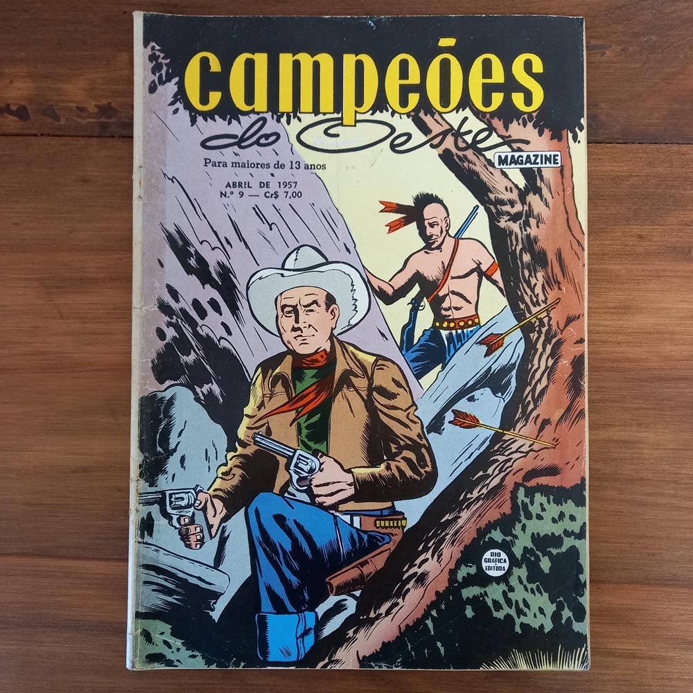 Gibi Campeões do Oeste 1957 Nº9 Ed RGE Todo Original MB