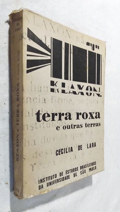 Livro Klaxon Terra Roxa E Outras Terras Dois Peri D