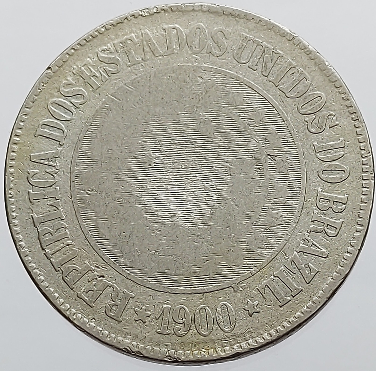 Moeda de Brasil 200 Réis 1900 Cupro Níquel Impé