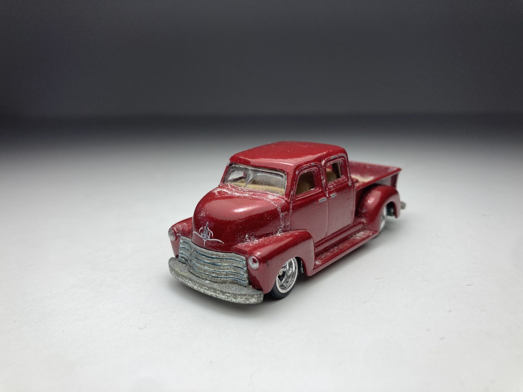 GM Truck Vermelha Pintura Ruim Hot Wheels Escala 1 64