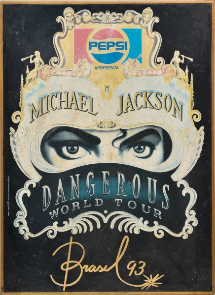 Poster Michael Jackson Pepsi Dangerous World Tour