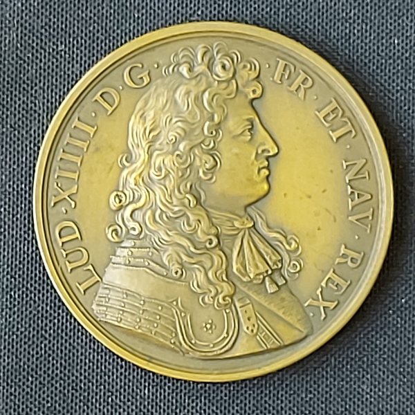 Medalha De Bronze Em Homenagem Ao Rei Ludovico Xiiii