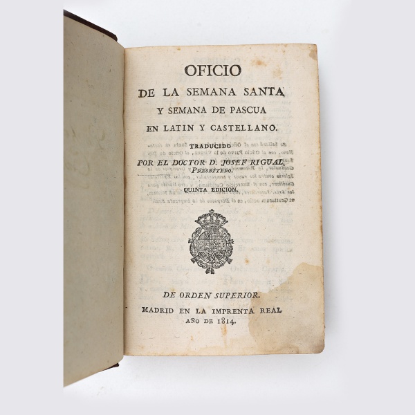 Livro Raro Oficio De La Semana Santa Y Semana De Pascu