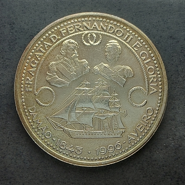 MOEDA PORTUGAL PRATA 1 000 ESCUDOS 1996