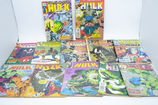 Gibis Revista Em Hulk E Homem Aranha Anos Algu