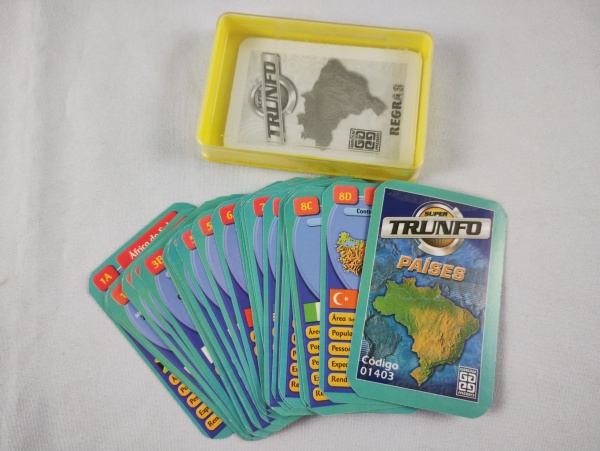 Jogo De Cartas Super Trunfo Pa Ses Marca Grow C