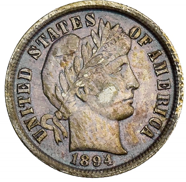 Moeda Da Estados Unidos Cents Dime Barber Dim