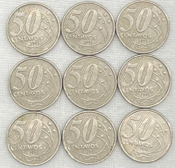 Moedas De Centavos Cuproniquel Ano Dif C