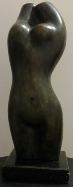 Bruno Giorgi Escultura Em Bronze Torso Med