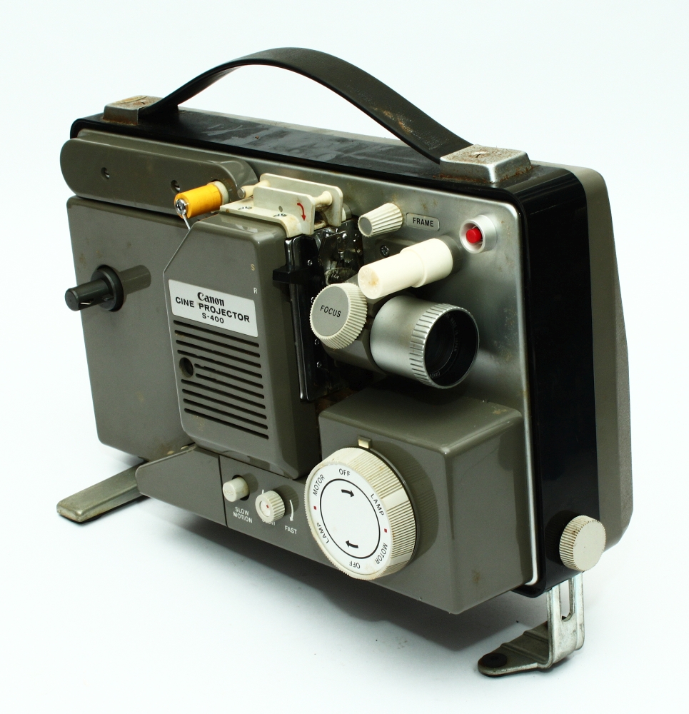 Antigo projetor Canon S-400, para filmes 8 mm / Super 8