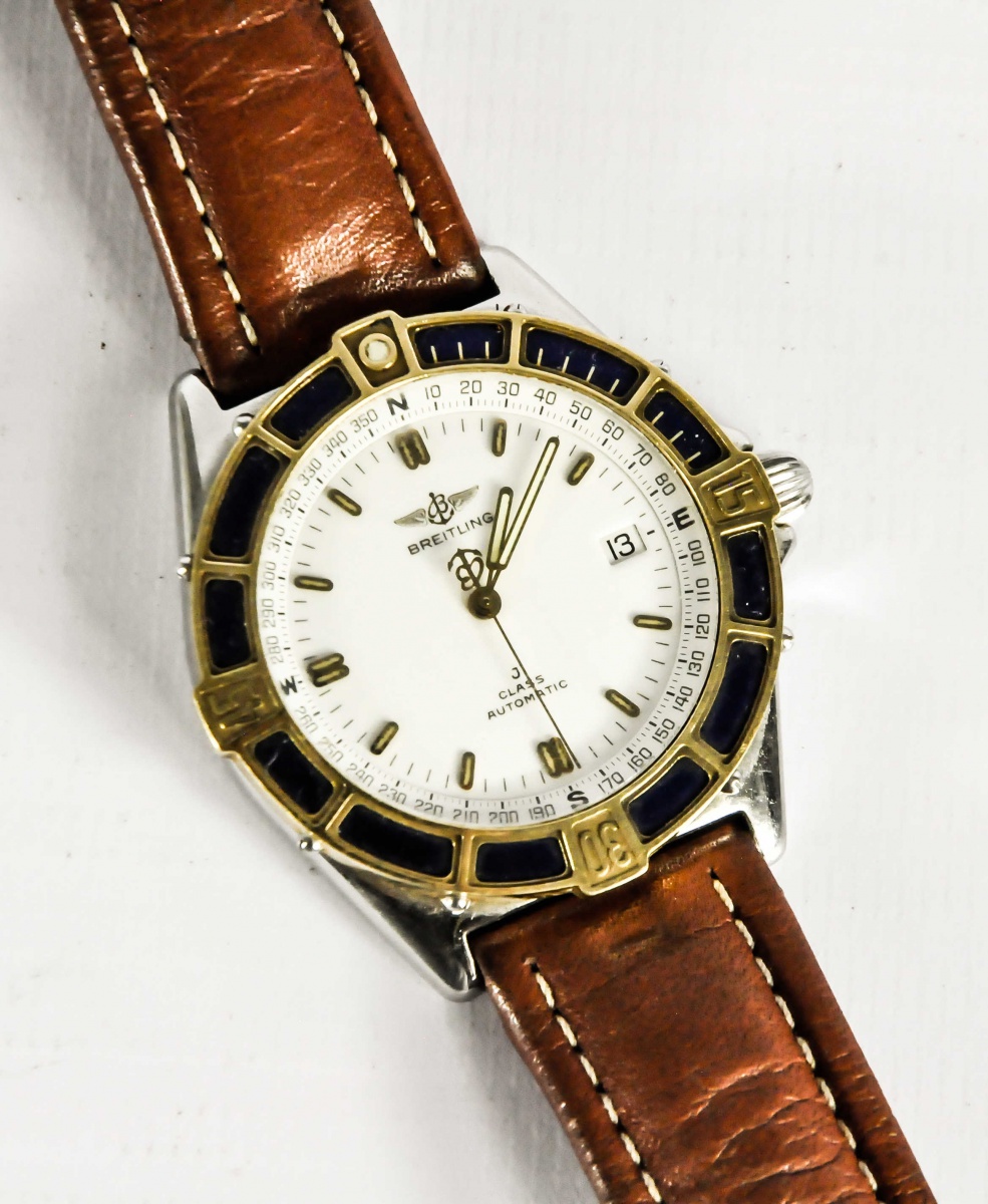 Breitling. J CLASS AUTOMATIC. Relógio em aço, ouro e es