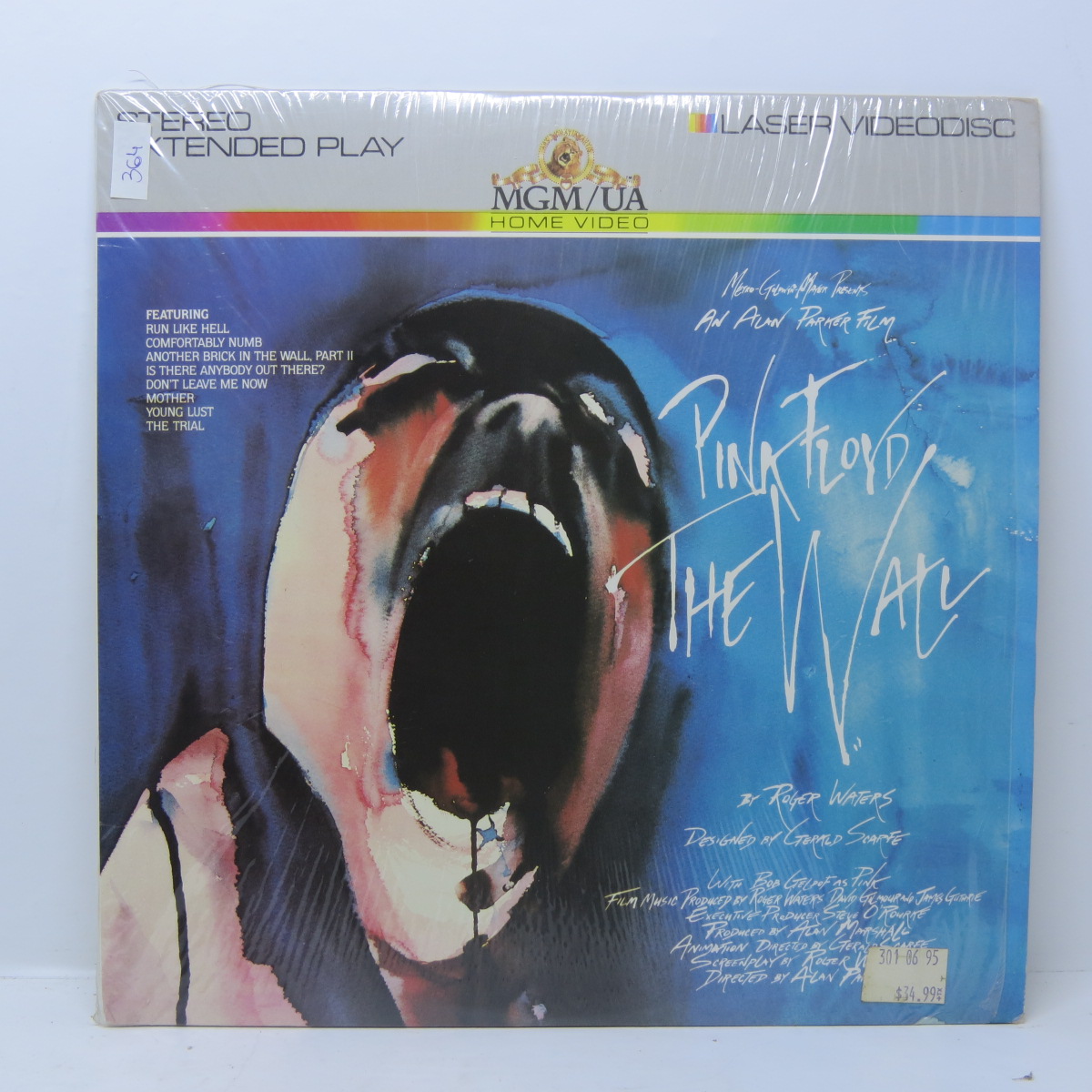 Laser Disc Pink Floyd The Wall Disco em ótimo estad