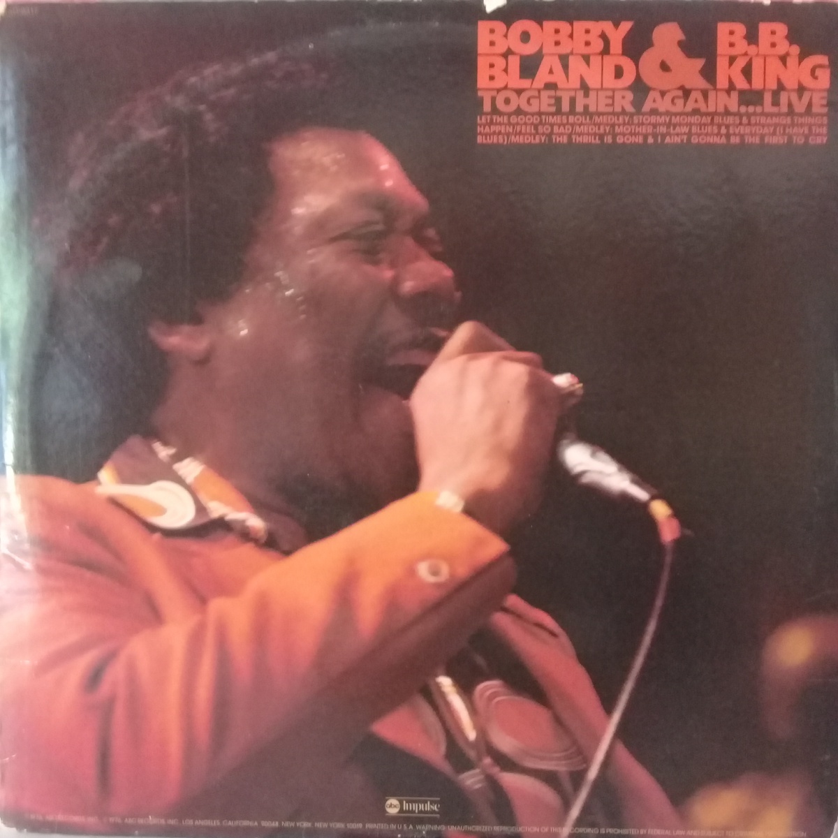 LP BOBBY BLAND & B. B. KING - TOGETHER AGAIN... LIVE (1