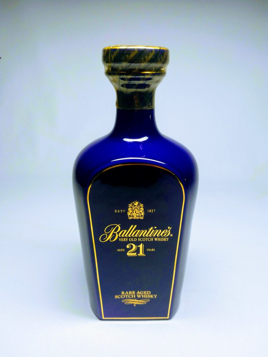 WHISKY BALLANTINE'S 21 ANOS , RARA GARRAFA DE PORCE