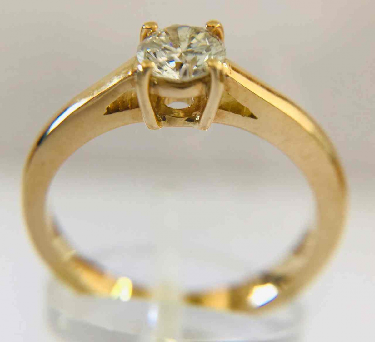 Anel Feminino Solitário Modde, diamante modelo Cartier,