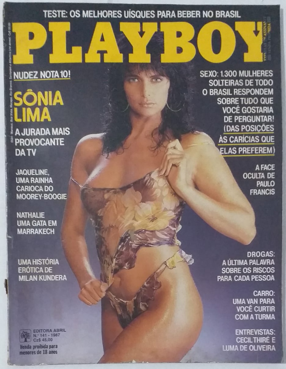 Playboy - Sônia Lima - Ano Abril de 1987 numero 141 - E