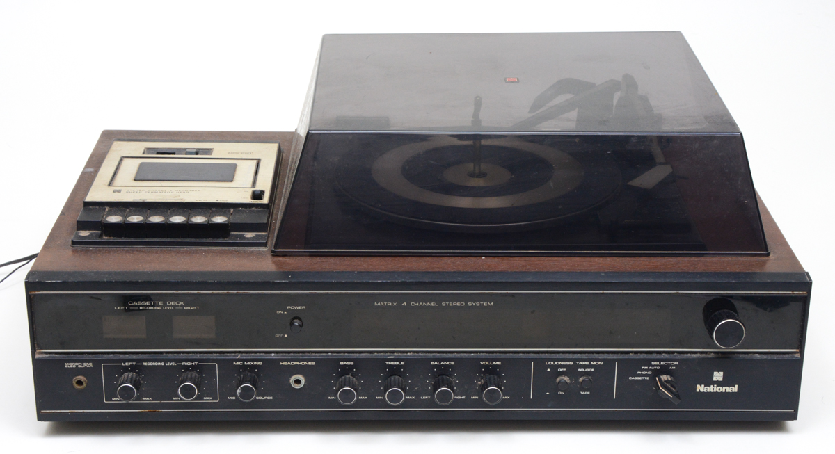 Aparelho de som 3 em 1 NATIONAL Matrix 4 Channel Stereo