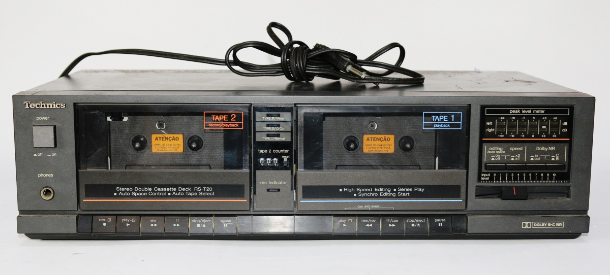 Technics - Stereo Double Cassete Deck RS-T20. Duplo ta