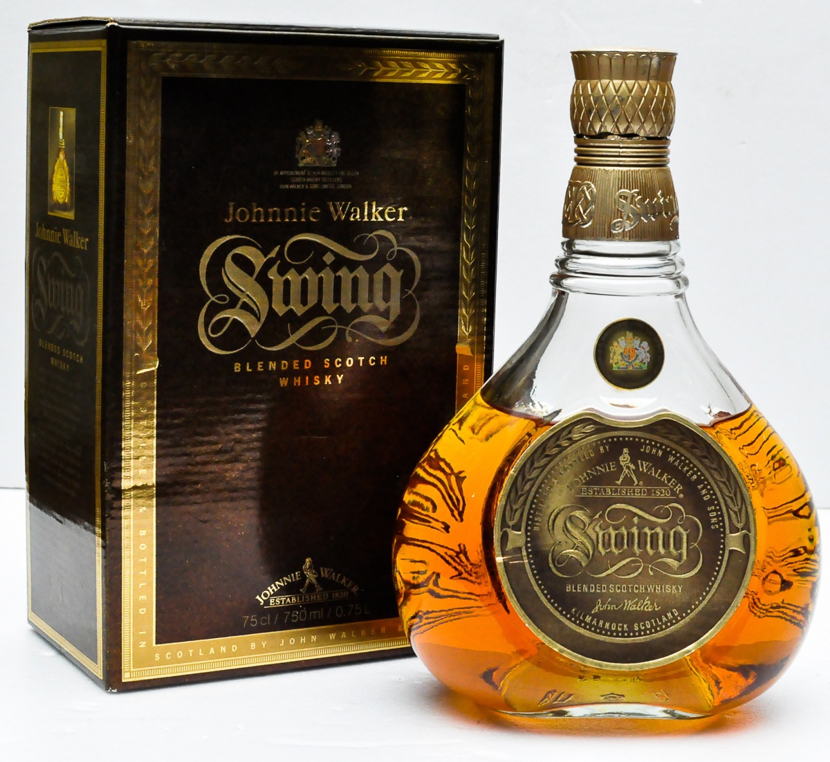 Johnnie Walker. Swing. Blended Scotch whisky. Establish