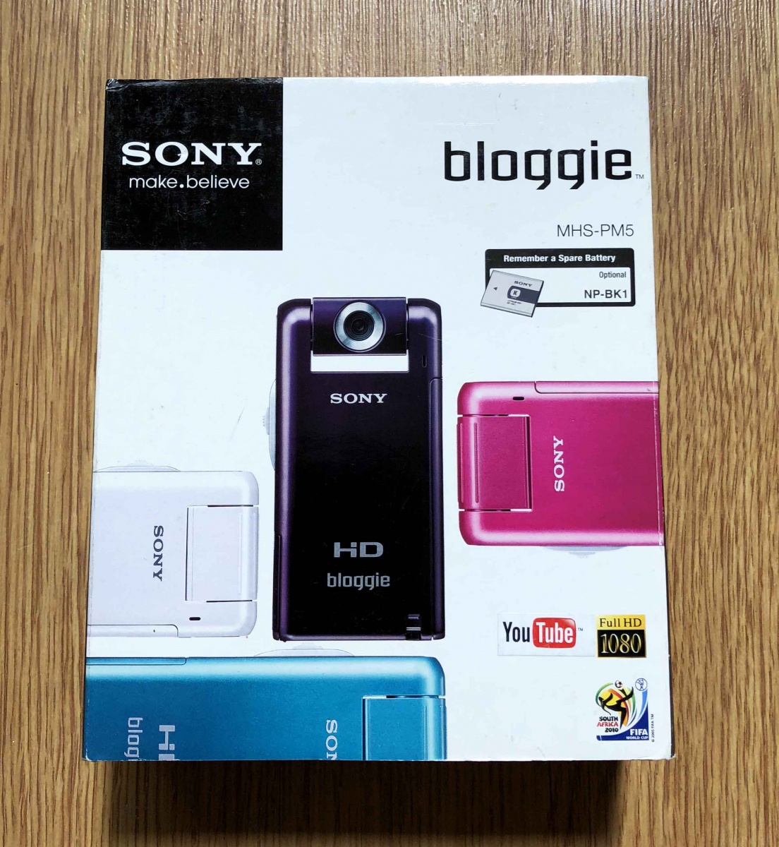 SONY Mini câmera Bloggie HD, cor rosa. Filmagem e f