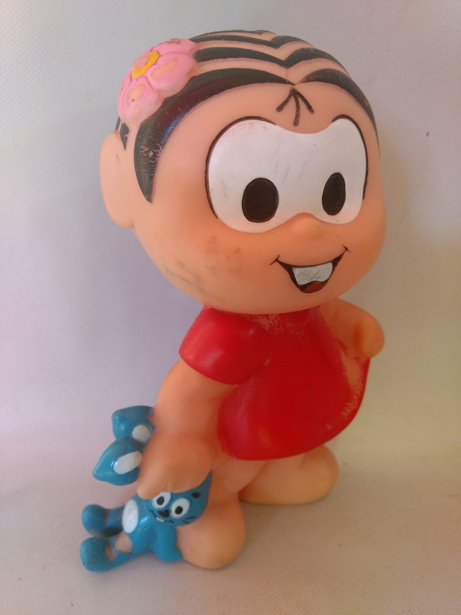 BONECA MÔNICA DA TURMA DA MÔNICA EM BORRACHA/ MANUFATUR