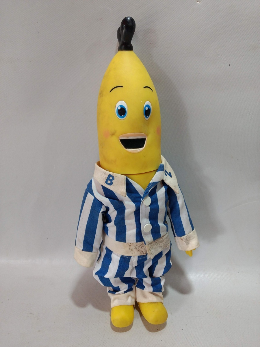 ANTIGO BONECO B2 BANANAS DE PIJAMA EM BORRACHA / CONTÉM