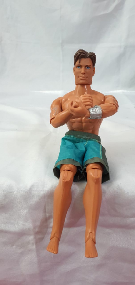 Boneco da Max Steel da Mattel de 1998, todo articulado