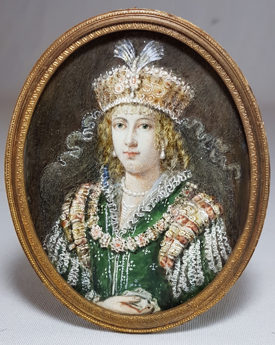 Catarina De Medici Antiga Pintura Impec