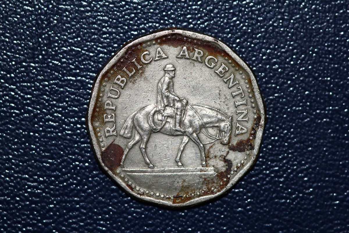 Moeda Argentina 10 Pesos 1962