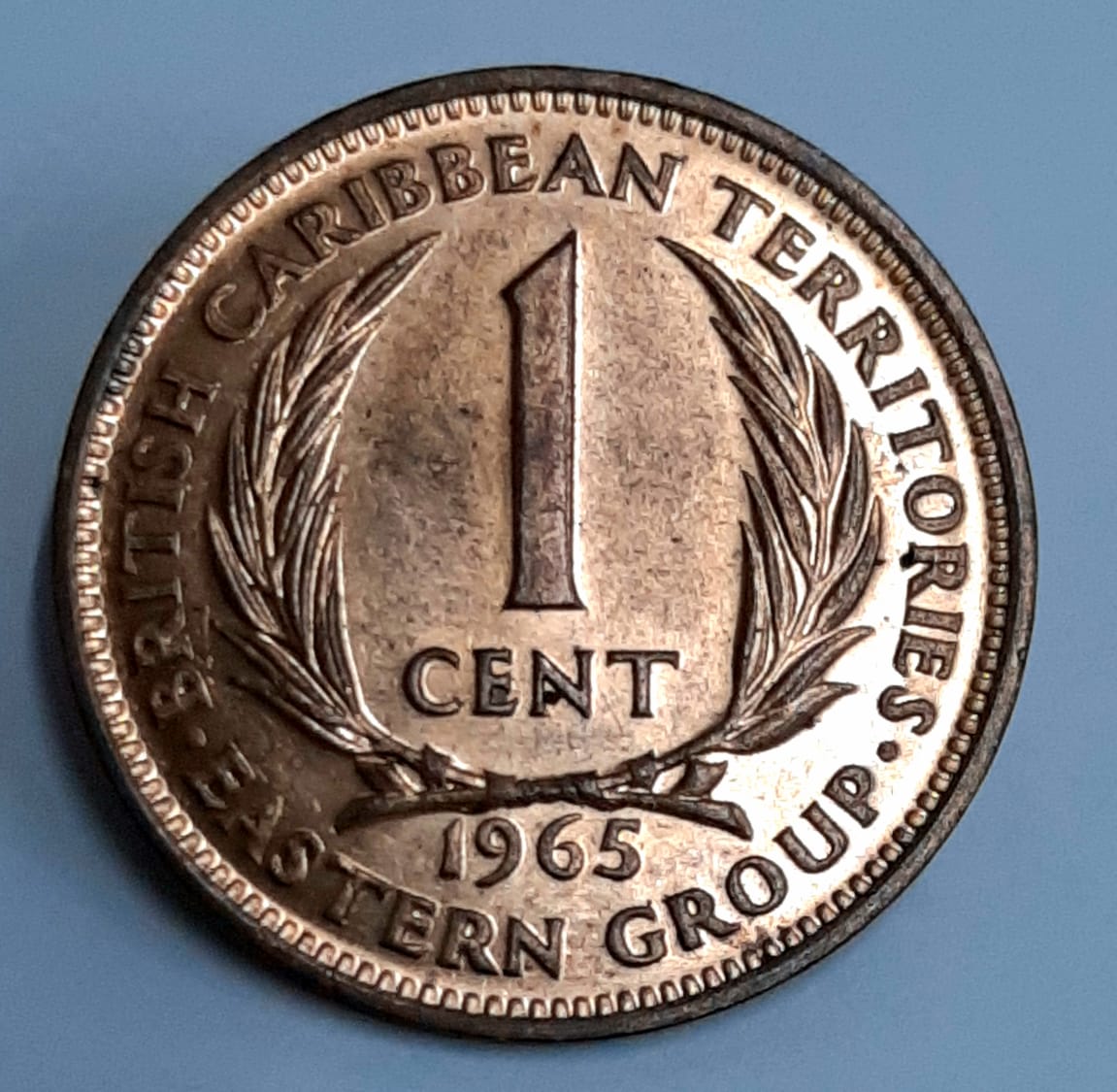 1 Cent 1965 - British Caribbean - bronze - Sob/Flor de