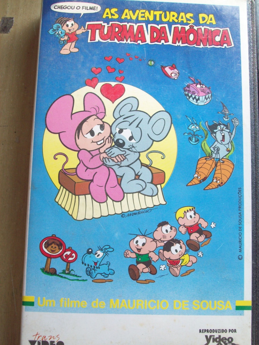 FITA DE VIDEO VHS AS AVENTURAS DA TURMA DA MÔNICA 1983