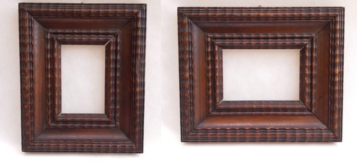 Lote com 2 Molduras para Quadro em Madeira Mecatti - `R