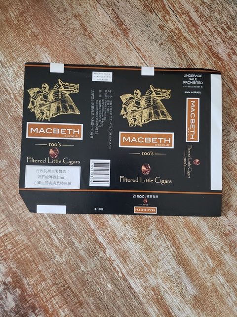 macbeth cigarettes CARTEIRA DE CIGARRO MACBETH