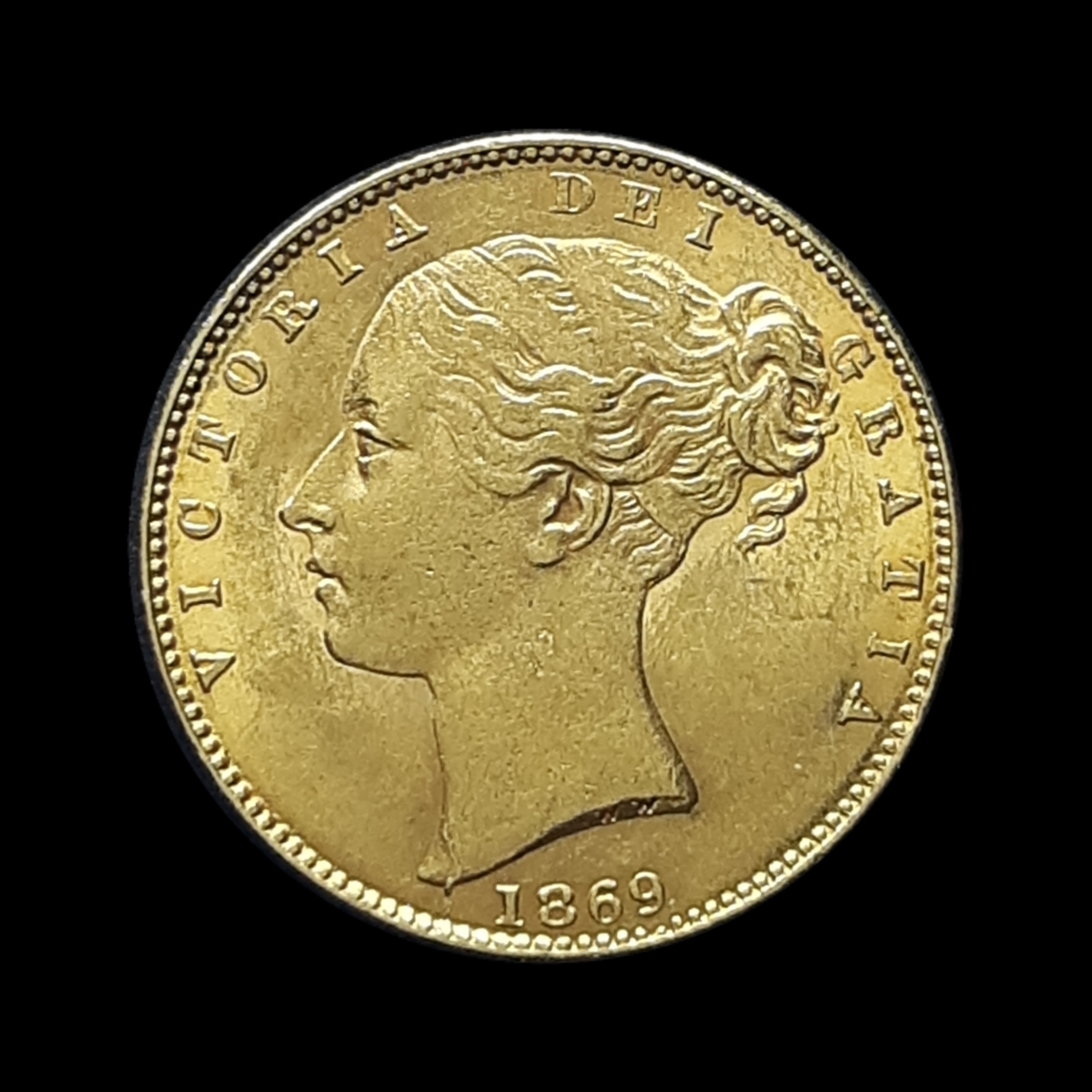 Moeda da Inglaterra 1 Libra / Sovereign com Brasão Moeda da Inglaterra 1 Libra / Sovereign com Brasão