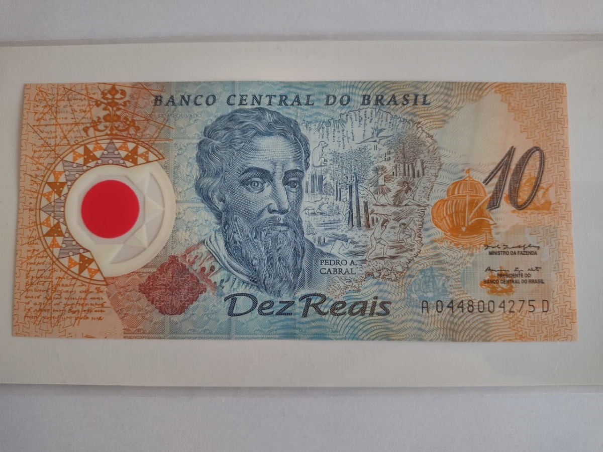 Cédula de 10 Reais Plástico /