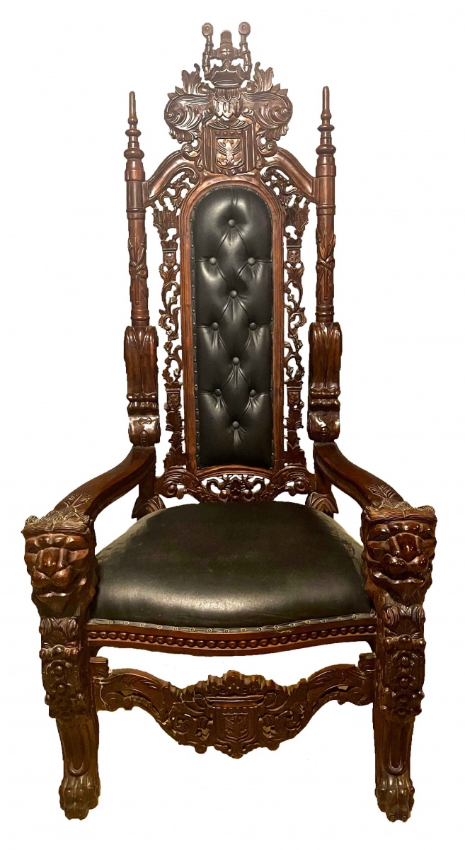 trono de madeira game of thrones onde fica