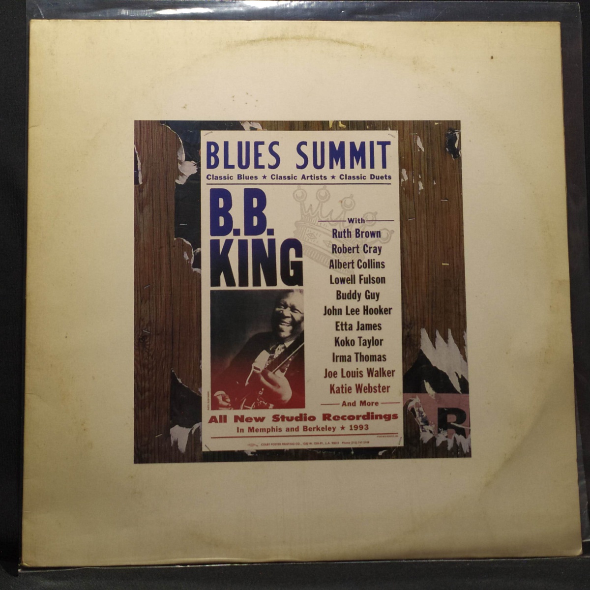 B.B.KING - BLUES SUMMIT - 1993 - LP DISCO DE VINIL