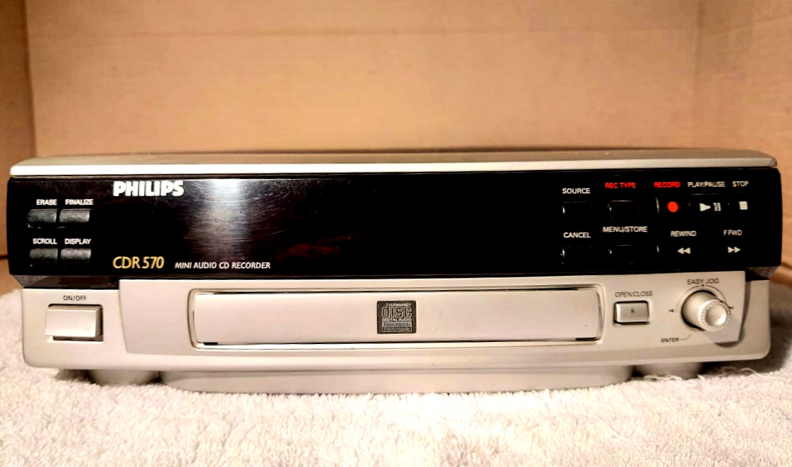 Eletrônico - Gravador de CD Philips modelo CDR - 570 co