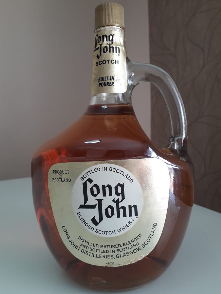 Antiga Garrafa Scotch Whisky Long John 2 L (45 anos)