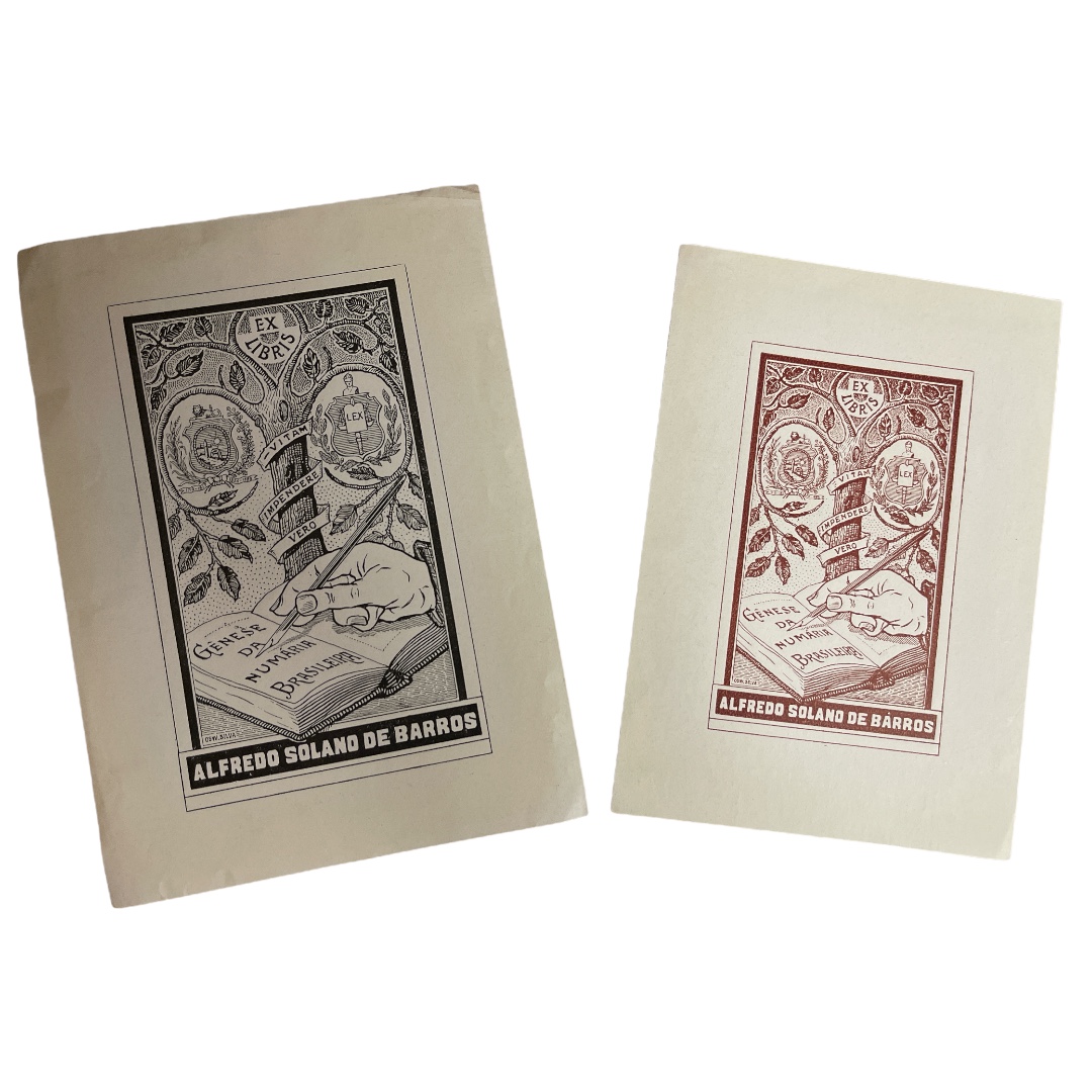 EX LIBRIS (2) - Ex Libris ALFREDO SOLANO DE BARROS (Brasil) extra