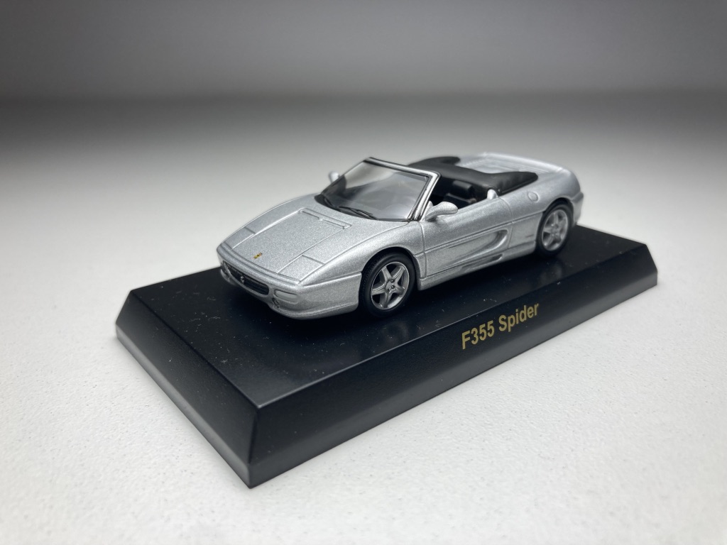 Ferrari F355 Spider Prata Kyosho Miniatura Premium esca