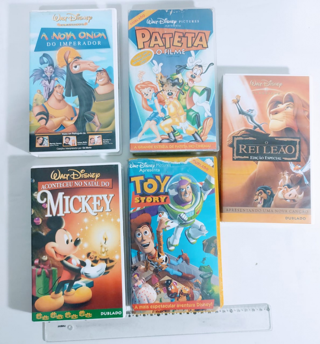 lote 5 VHS Disney sem testes - para decoração
