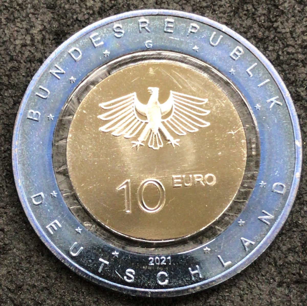 ALEMANHA - NOVIDADE MOEDA DE 10 EUROS 2021 POLIMERO E P