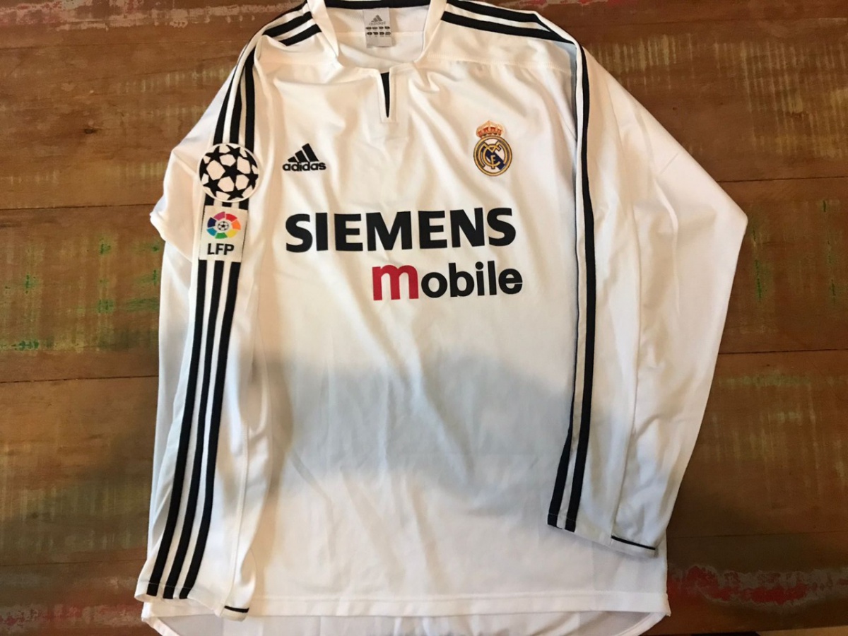 REAL MADRID (2003/2004) ORIGINAL ADIDAS TAMANHO G MANGA