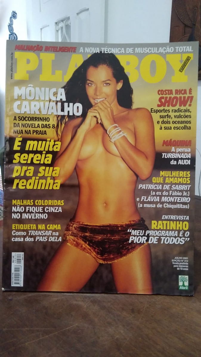 PLAYBOY JULHO 2001 MÔNICA CARVALHO / ÓTIMO ESTADO / CO