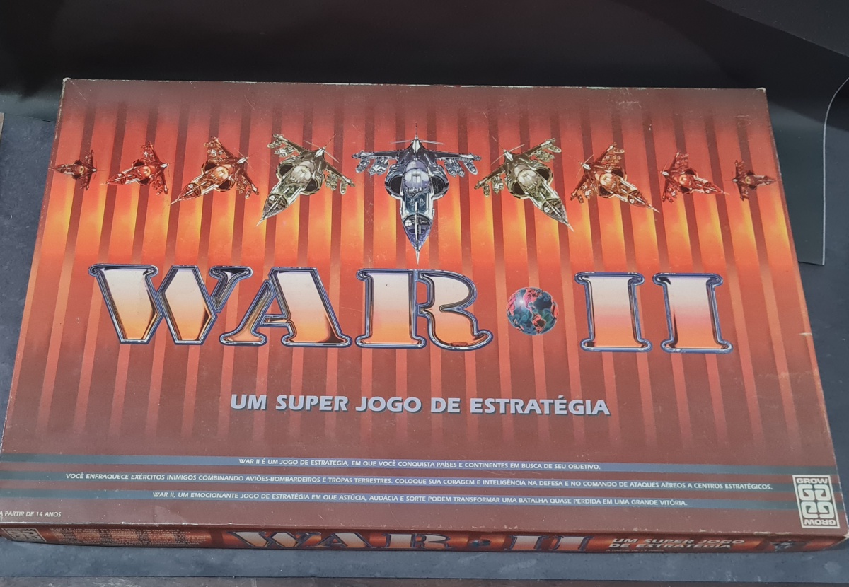 BRINQUEDO ANTIGO - JOGO DE TABULEIRO - WAR II - COM